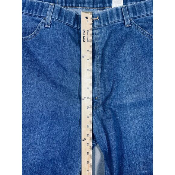 Vintage Levi's Ankle Jeans Mens 42 X 32 Denim Medium Wash High Rise Straight Leg - Picture 9 of 11